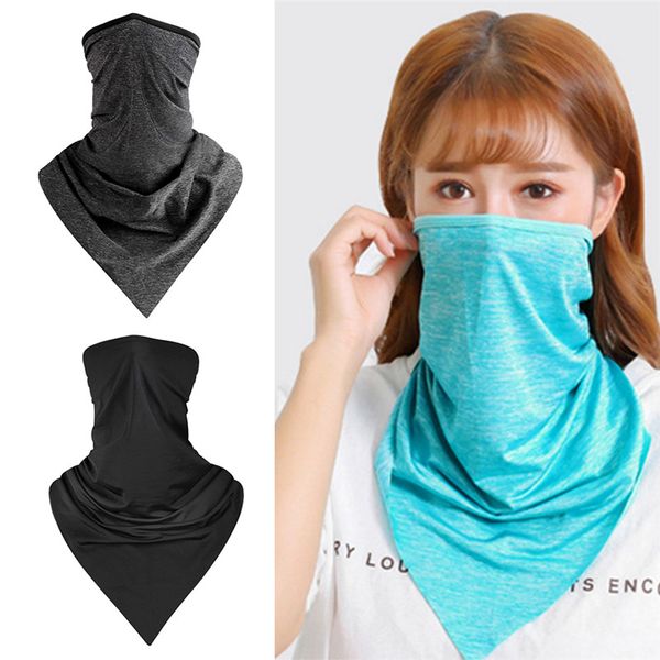 

outdoor bicycle riding bandanas sunscreen turban magic veil scarves multi function washcloth camping climbing, Black