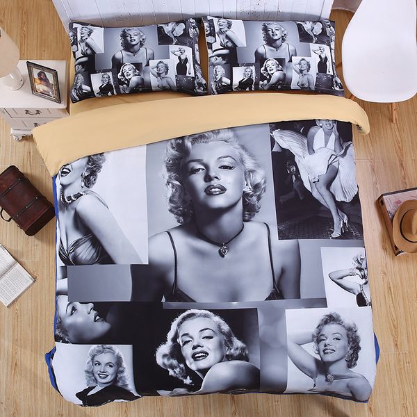 Marilyn Monroe 3d Bedding Set Print Duvet Cover Set Twin Queen