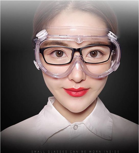 

сток dhl бесплатно высокое качество защитные очки антивирусные шоры прозрачные защитные очки анти туман капли пыли пк водонепроницаемый лабо