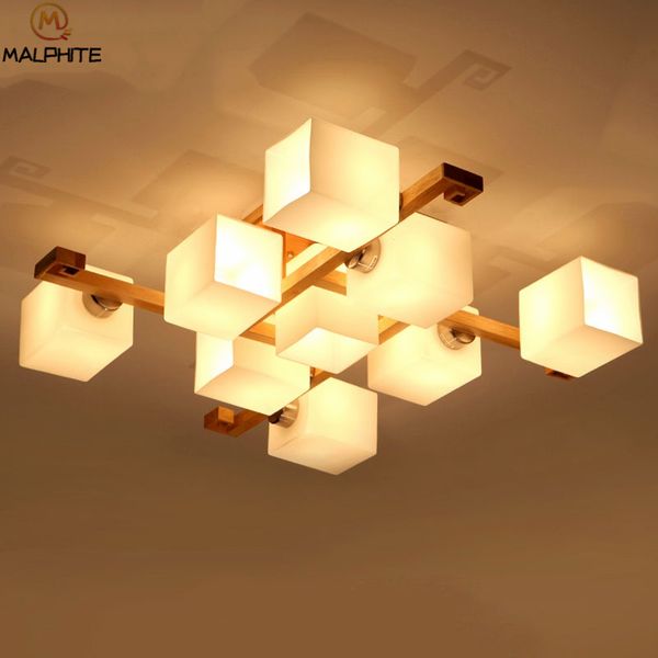 Chinese Wooden Retro Led Ceiling Light For Living Room Lamp Ceiling Luminaire Bedroom Decor Light Fixtures Home Lighting Canada 2019 From Amarylly