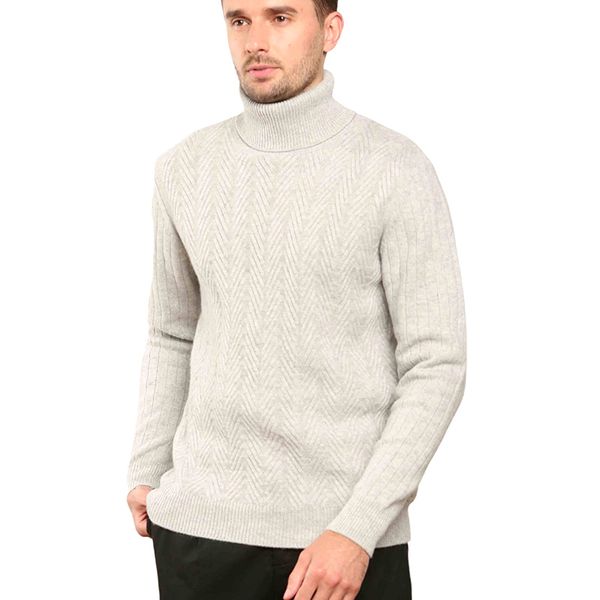 

100% merino wool cashmere sweater men pullover knitted sweater turtleneck solid men soft autumn jumper 2020, White;black