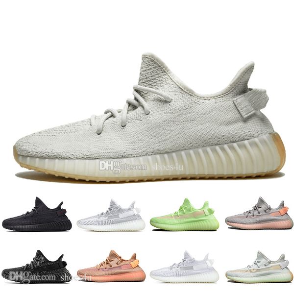 

Kanye we t clay v2 white black tatic reflective gid glow in the dark men running hoe hyper pace true form men port de igner neaker