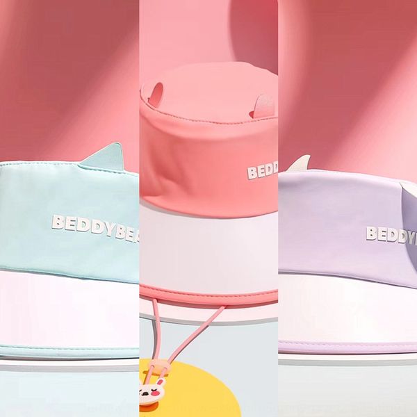 

p8vpq glass bear cute pet sun-proof children's big eaves female male outdoor fisherman sunscreen sunscreen hat all-match uv-proof sun-s, Yellow