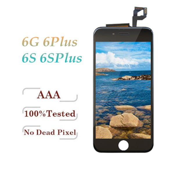 

Tianma Качество ЖК-дисплей для iPhone 6 6 Plus 6S 6S Plus сенсорный дигитайзер полный экран с рамкой в ​​сборе белый черный