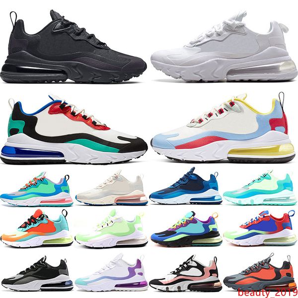 

react men women running shoes bauhaus triple black white optical oreo grape bleached coral mens trainers sport sneaker size 36-45