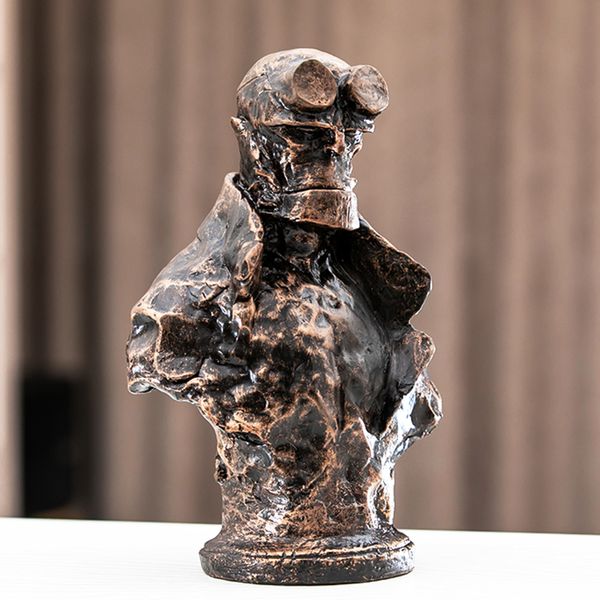 

смешная] 22см movie анунга un рама смолы фигура статуя пвх hellboy комические фигуры коллекция для детей игрушки модель положить на стол ил