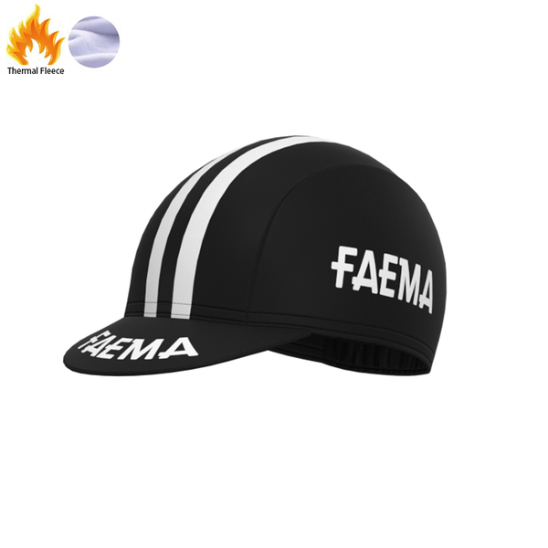 

1955 competition italy faema team retro man and women cycling fleece cap triathlon bike jersey fleece hat gorra de ciclismo, Black