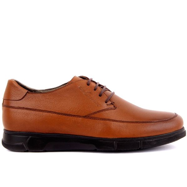 

sail lakers-tan leather men 's casual shoes, Black