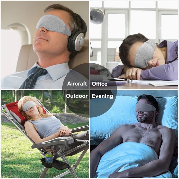 

cotton 3d sleeping eye mask travel rest aid eye mask cover relieve fatigue light blocking towel