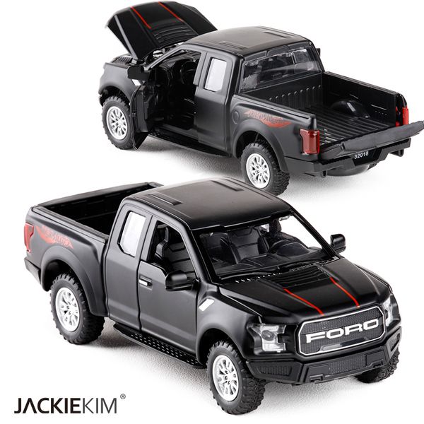 

1:32 f150 pick up truck alloy car model metal diecasts toy vehicles pull back flashing sound for kids toy y200109