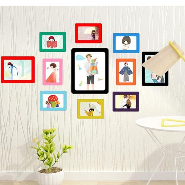 

new fashion p frames colorful magnetic picture frames 11.8*16cm p magnets pframe refrigerato home decoration