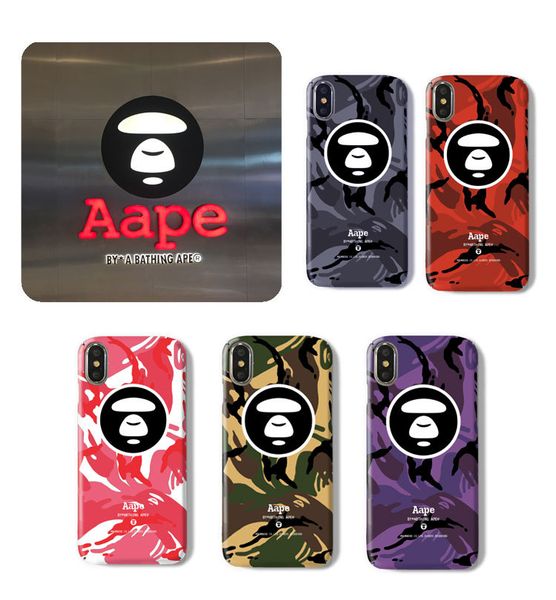 

for iphone xs max x xr phone case fashion brand ape design for apple 7 8 6 plus pc hard cell phone cases
