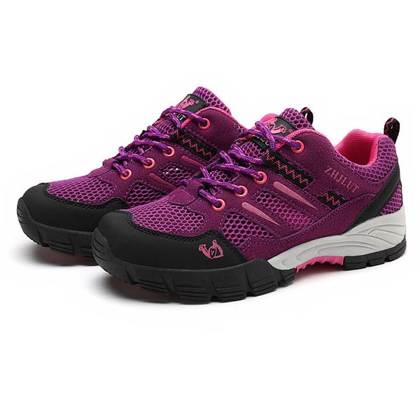 

men hiking shoes sports waterproof trekking shoes nubuck couple mesh outdoor