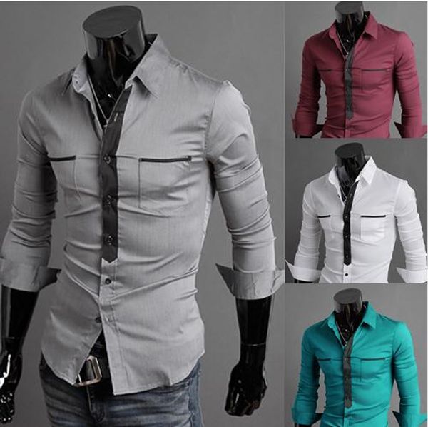 

men's casual shirts 2021 mens camisas hombre men clothes, White;black