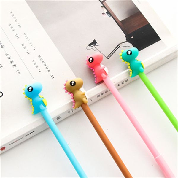 

dinosaur gel pen kawaii creative monster neutral pen black writing pen school stationery office supplies student gift fast delivery