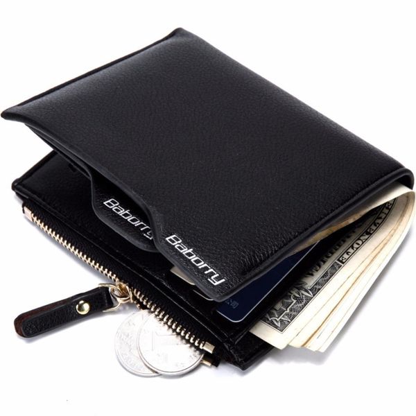 

designer-fashion men wallets coin purse credit card holder short leather wallet male money bags design mens wallet, Red;black