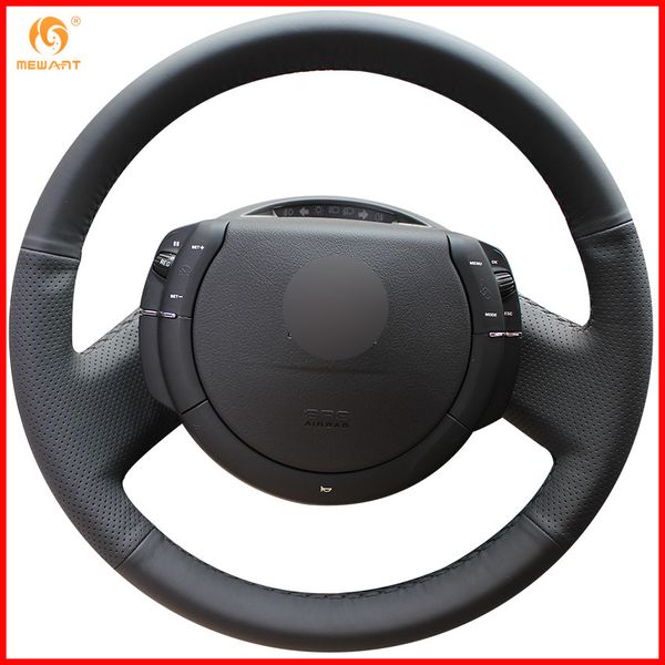 

mewant for c4 2005 2006 2007 2008 2009 2010 black artificial leather car steering wheel cover accessories