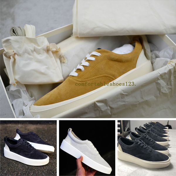 

6italy luxury mercerized leather with box packaging luxury good fear of god 101 low neaker old kool de igner men women hoe