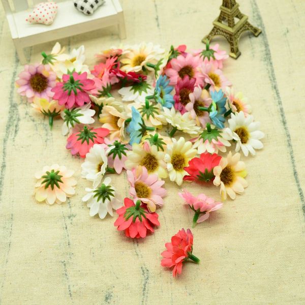 

30pcs artificial flowers for christmas home decorations wedding scrapbooking diy garlands gifts box fake plants sunflower