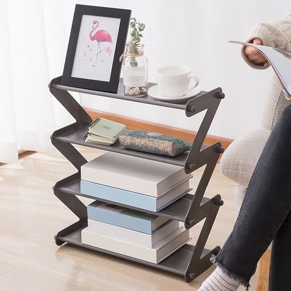 

4 layers stainless steel assembly shoe rack non-woven simple shoe rack bookshelf home living room shoes storage organization