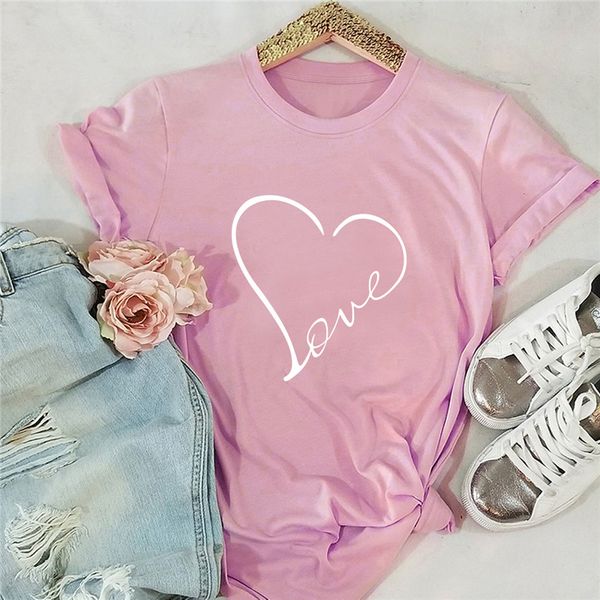 

плюс размер s-5xl new love heart версия для печати тенниски женщин рубашки 100% хлопок o образным вырезом с коротким рукавом лето tshirt топ, White