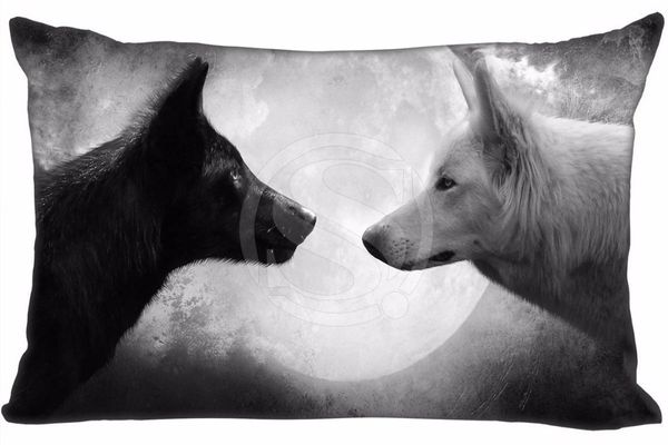 

new wolf pillowcase custom zippered rectangle pillow cover cases size 40x60cm (two sides) t831&w#qy32 pillow case