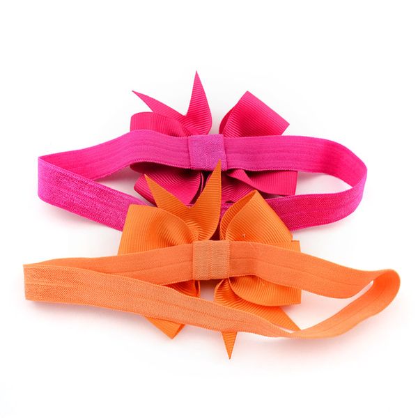 

1piece 3inch boutique kids girls bow headband bowknot headbands hair accessories kid hair bands summer style 567, Slivery;white