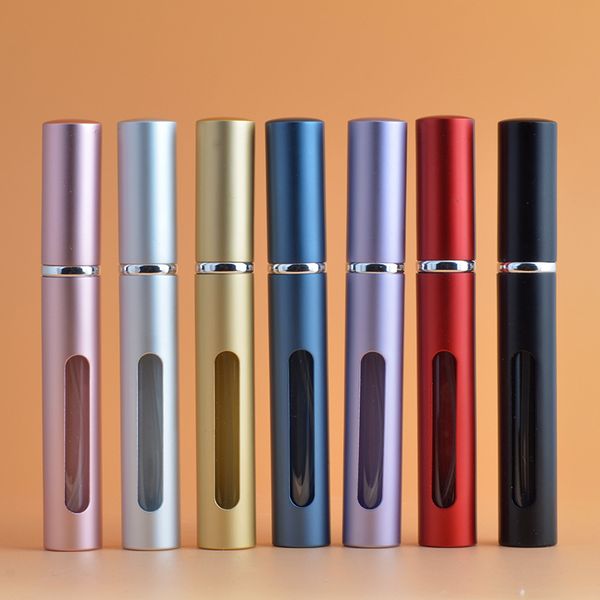 

5ml mini portable travel refillable perfume atomizer bottle perfume bottle for spray scent pump case empty cosmetic containers