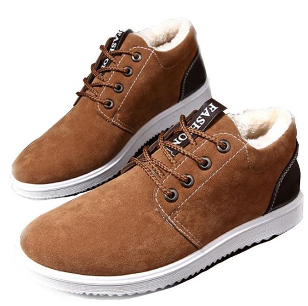 

made in china new amazing designer boots boot men snow boot luxury leather winter warm outdoor ankle boots winter shoes, Black