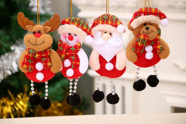 

christmas tree ornaments pendants santa claus snowman bear tree toys hang decorations for home party christmas decorations dhl fj422