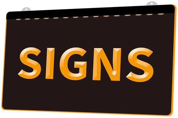 

f0002] your signs plaque new 3d engraving led light sign customize on demand multiple color