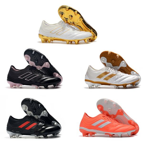 

2020 copa 19+ 19.1 fg ag 1 trend slip-on champagne solar red soccer football shoes boots scarpe calcio cleats taquets size 39-45