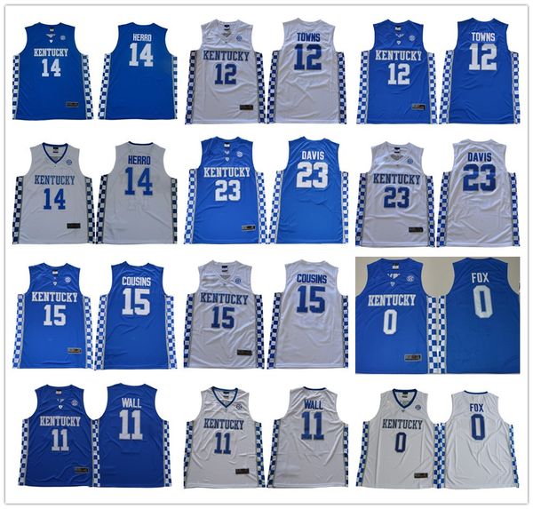 

Ncaa kentucky wildcat college 14 tyler herro 0 fox 11 john wall 12 town 15 cou in 23 anthony davi 1 booker ba ketball jer ey, Black;red