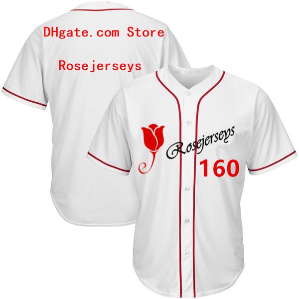

rj123-160 baseball jerseys #160 men women youth kid lady personalized stitched any your own name number s-4xl, Blue;black