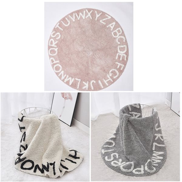 

ins soft polyester foam nordic style baby play mat 26 letters gym crawling interlock exercise floor playmat creeping pad