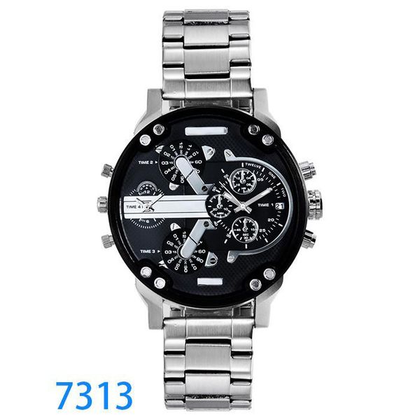 

brand sport military montres mens new original reloj big dial display watches dz watch dz7331 dz7312 dz7315 dz7333 dz7311, Slivery;brown