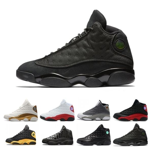 

13 13s lakers rivals atmosphere grey phantom black cat men women basketball shoes flint bred olive sneakers