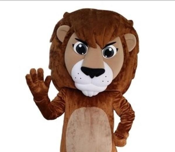 

custom lion mascot costume size ship, Red;yellow