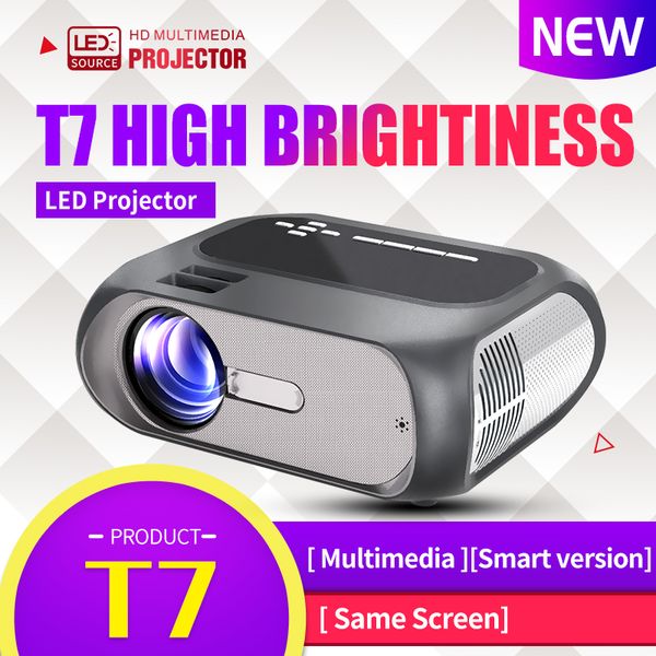 

t7 full hd проектор 1280 * 720 разрешение 200ansi lcd projecor usb vga проектор для кино led проектор против t6 проектора
