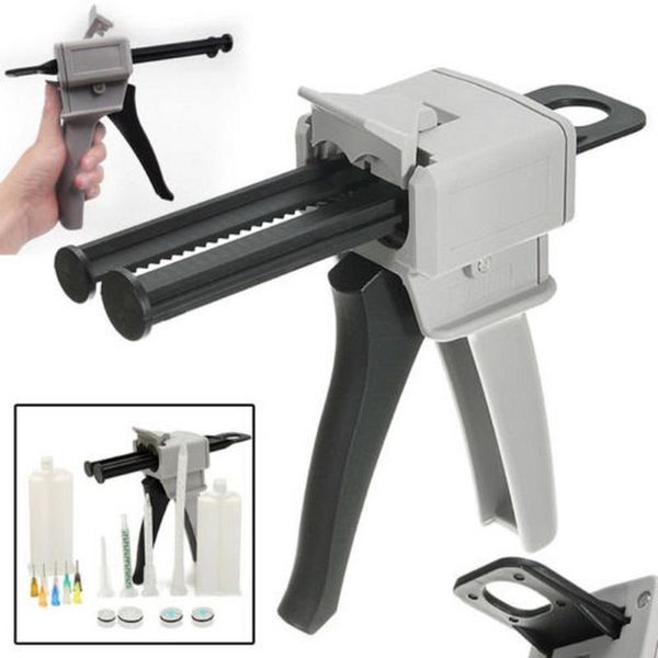 

50ml ab epoxy glue gun adhensive mix 2:1 manual dispense hand tool labeling adhesive for silica gel glues