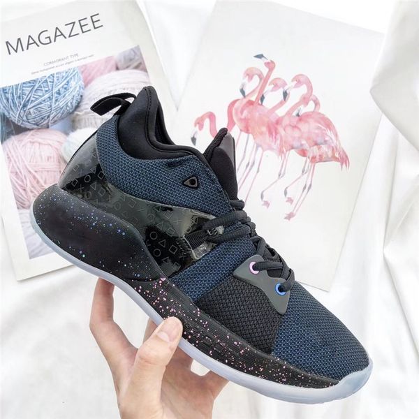 

pg 2 playstation black racer blue мужские баскетбольные кроссовки аутентичные качественные кроссовки с оригинальной коробкой at7815 002