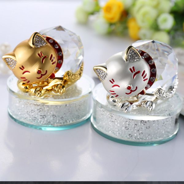 

creative lucky cat diamond car perfume seat interior decoration