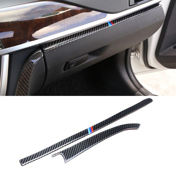 

interior central control panel decoration strips carbon fiber car stickers for f30 f32 f34 2013-2018 accessories