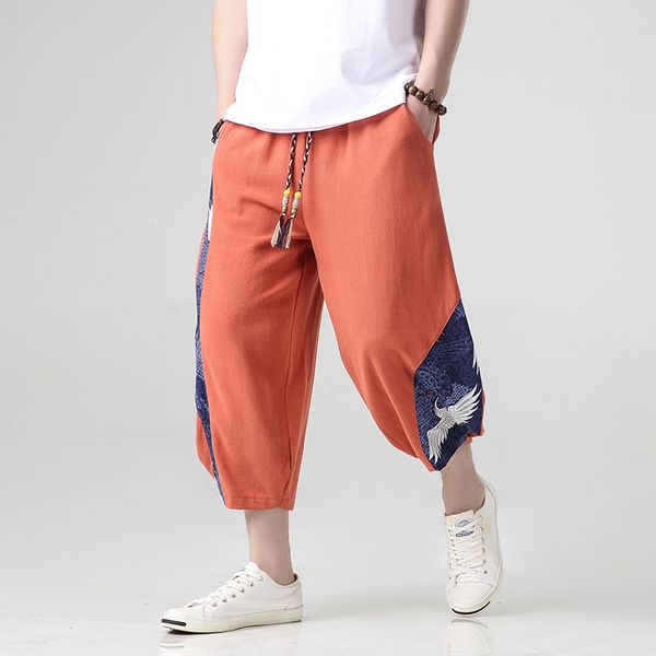 

2020 summer new harem pants men trousers joggers casual pants men calf-length sweatpants hip hop streetwear male, Black