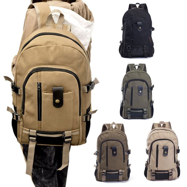 

2017 new fashion canvas men's backpacks men travel bags vintage style design school casual lapbackpack mochila masculina #48