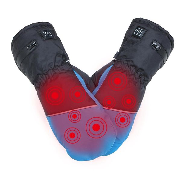 

heated gloves electric rechargeable insulated touch screen heating gloves for women full finger for ski riding