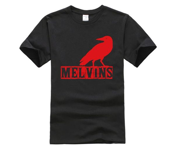 

melvins crow logo mens t shirt, White;black