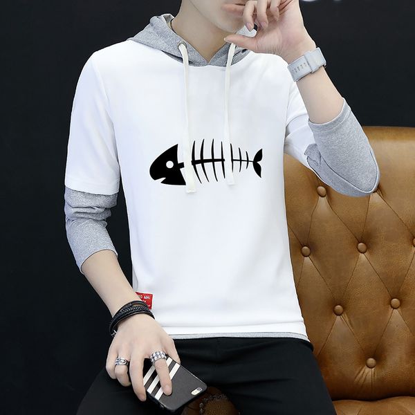 

training students russia 547 spring and autumn handsome hoodie sunshine men's glitter cartoon long-sleeved t-shirt coat, White;black