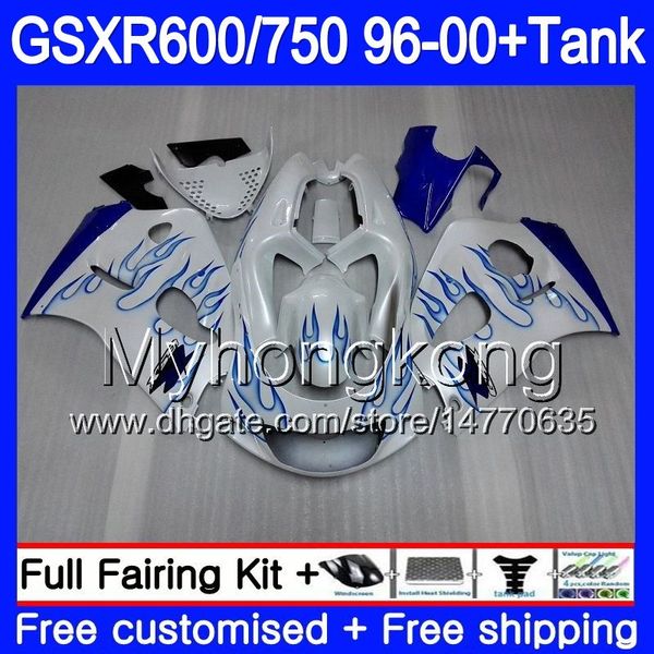 Bodys + Tank Für SUZUKI SRAD GSXR 750 600 1996 1997 1998 1999 2000 291HM.63 GSXR600 GSXR-750 GSXR750 Perlweiß hot 96 97 98 99 00