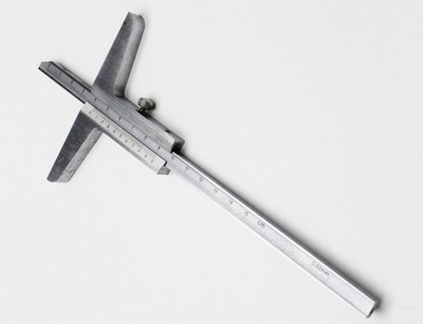 

высокое качество общая глубина штангенциркуль из нержавеющей стали глубина штангенциркуль глубиномер 0-300 серебро высокого качества